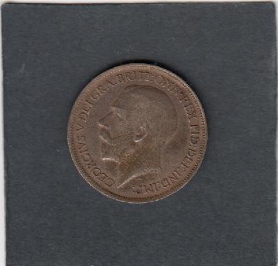 Beschrijving: 1/2 Penny GEORGIUS V  